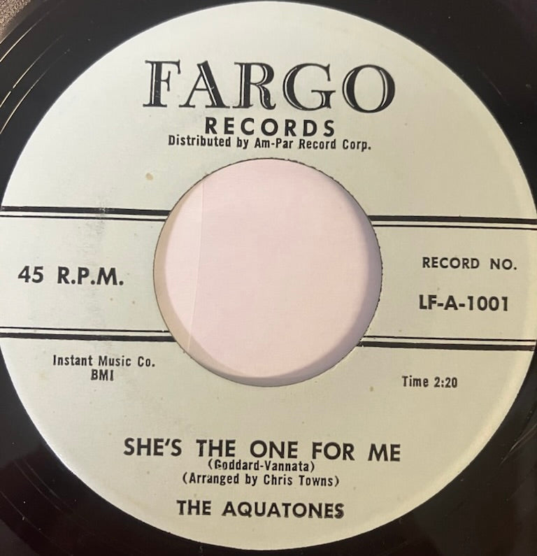 Aquatones:  She's The One For Me / You