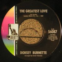 Dorsey Burnette - The Greatest Love / Thin Little, Simple Little, Plain Little
