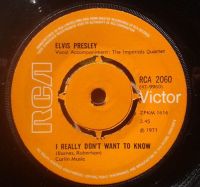 Elvis Presley - There Goes My Everything / I Really Don't Want To Know