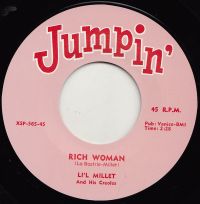 Li'L Millet And His Creoles / Bill Parker And His Band - Rich Woman / Sweet Potato