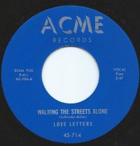 Love Letters - Walking The Streets Alone / Owee - Nellie