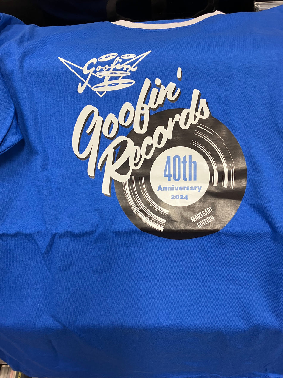 Goofin' Records - 40th Anniversary T-Shirt blue