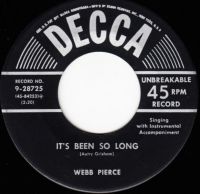 Webb Pierce - It's Been So Long / It's Been So Long
