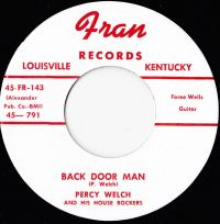 Percy Welch And His House Rockers - Back Door Man / Nursery Rhythm Rockers