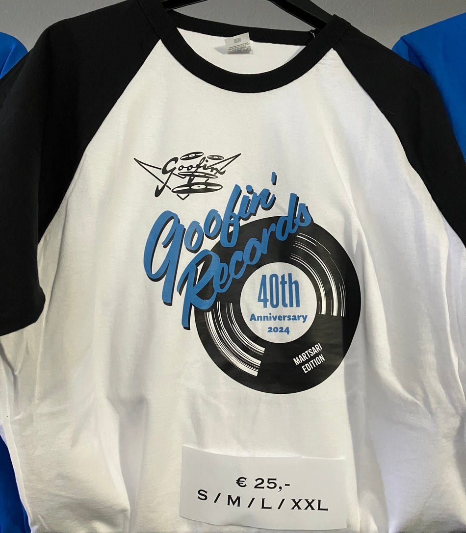 Goofin' Records - 40th Anniversary T-Shirt b&w