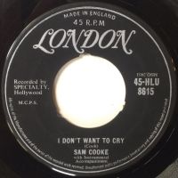 Sam Cooke - That's All I Need To Know / I Don't Want To Cry